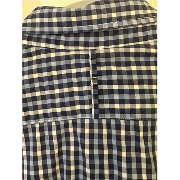 Banana Republic Men's button up Shirt, Long Sleeve. Navy & sky blue checks. XL - Picture 6 of 6